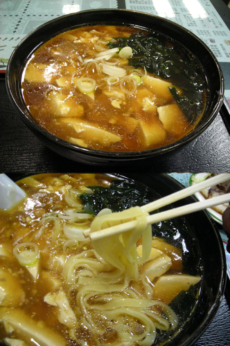 「平打トーフラーメン（￥550）」@レストラン大手門の写真