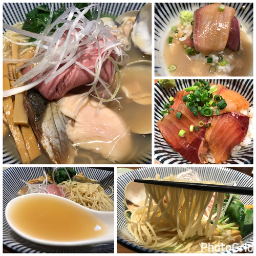 「【限定】サワラとハマグリのラーメン780円＋ブリ丼200円」@寿製麺よしかわ 川越店の写真