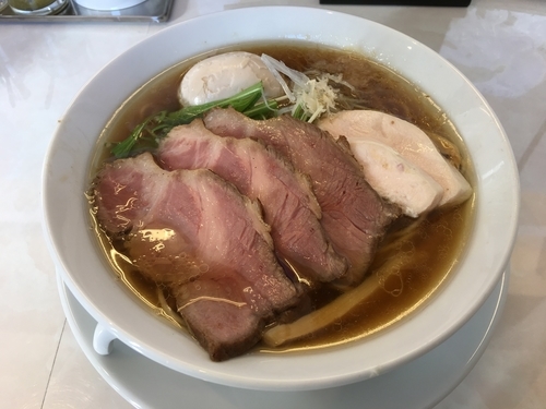 「特製醤油そば 980円 ローストポーク丼 300円」@noodle kitchen KYOの写真