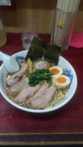 「味玉中華そば大盛」@白河中華そばの写真