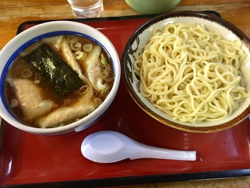 「あつワンタン(もりそば温盛+ワンタン入り)」@小金井大勝軒の写真