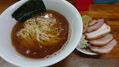 「焼き煮干らーめん+ちゃーしゅー+肉米」@らぁめん 夢の写真