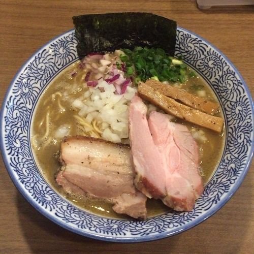 「極上濃厚煮干しそば＋中盛200g（780円＋50円）」@煮干しつけ麺 宮元の写真