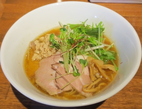 「くんそば醤油（大盛）750円」@麺屋 KEMURIの写真