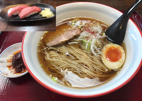 「醤油ラーメン　750円　2辛（別皿）100円」@天然だしラーメン 潮の音の写真