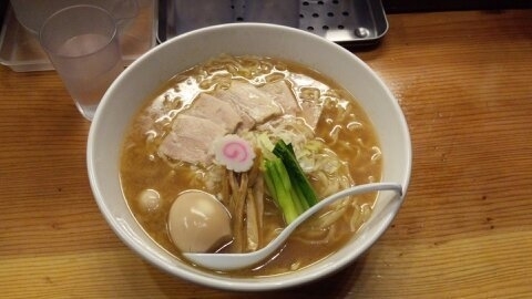 「味玉中華そば大二玉」@銀座 朧月の写真