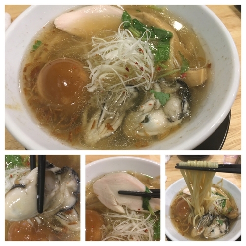 「海鮮塩ラーメン＋煮玉子 900円」@福島壱麺の写真