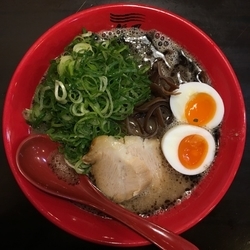 黒豚骨ねぎだく (780円) 半熟玉子 (100円)