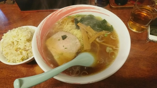 「ラーメン+半チャーハン_800円」@桂の写真