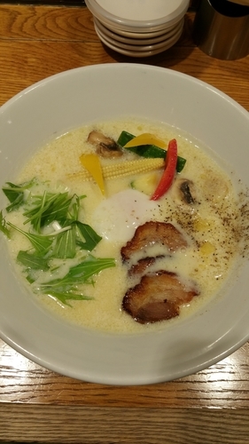 「カルボナラーメン」@一風堂 ルミネエスト新宿店の写真