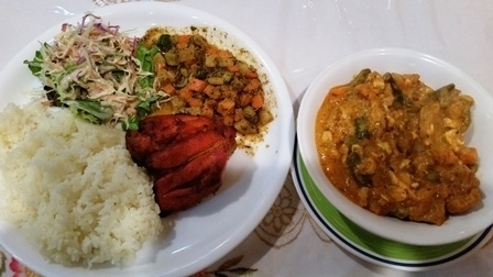 「野菜カレーのセット」@インドレストラン アンクルの写真