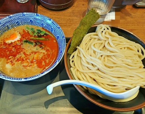 「坦々つけめん（中盛）830円」@舎鈴 野田船形店の写真