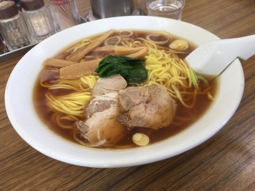 「ラーメン（自家製）」@お食事処 三洛の写真