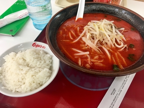 「大辛味噌ラーメン ¥740+サービス小ライス」@くるまやラーメン 保谷新町店の写真