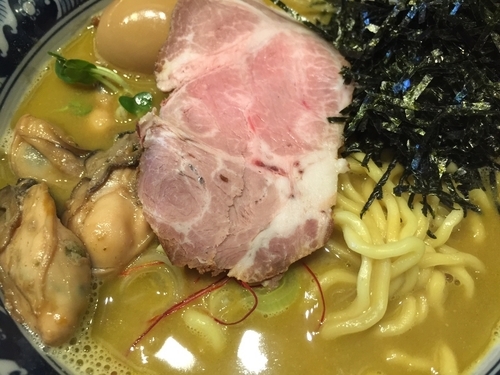 「佐市麺＋追加牡蠣＋牡蠣めし」@麺や佐市の写真