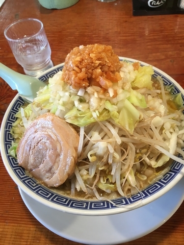 「ふじ麺（麺増50g無料.野菜増し、750¥）」@常勝軒 かすみがうら店の写真