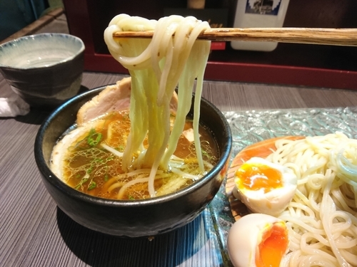 「ざるつけ麺820円＋冷酒&特製おつまみ」@柳麺 呉田-goden-の写真