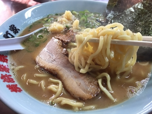 「ラーメン（大）＆小ご飯」@横浜家系元町家の写真