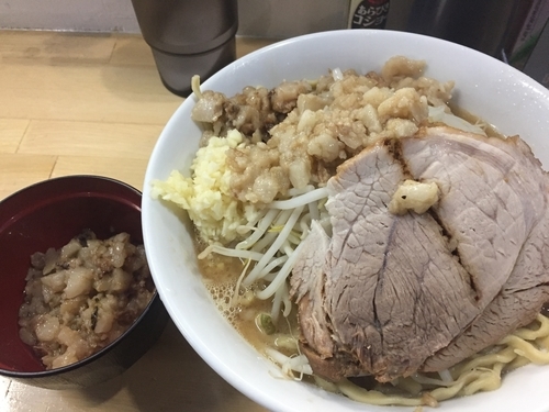 「ラーメン・ニンニク・アブラ（750円）」@俺の生きる道 白山店の写真