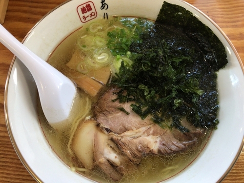 「磯塩ラーメン750円」@地鶏ラーメン ありがとうの写真