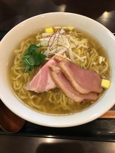 「鴨出汁白大盛り880円」@麺屋 葵の写真