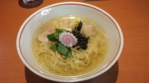 「生姜中華そば750円カニ和え玉250円」@㐂九八 ～garage～の写真