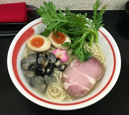 「しじみ塩2017【限定】+味玉」@自家製麺SHINの写真