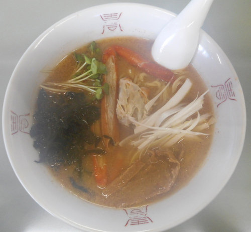 「カニらーめん　７５０円」@ラーメン三翠の写真