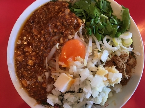 「【限定】麻婆混ぜそば 850円」@ひたちなか大盛軒の写真