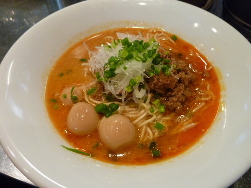 「【5周年記念限定】 濃厚豚骨坦々麺」@さんじの写真