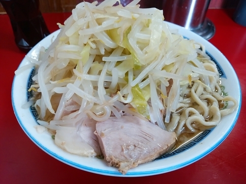 「小ラーメン豚入り」@ラーメン二郎 目黒店の写真