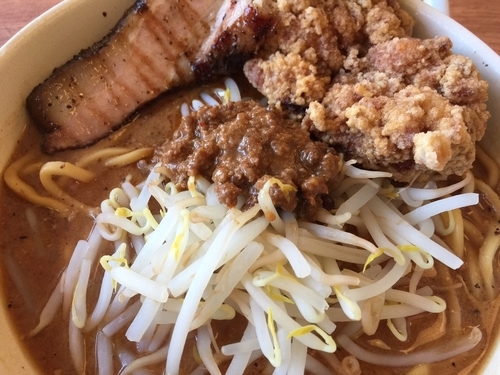 「がっつり肉味噌極濃厚味噌麺」@丹行味素 北新横浜本店の写真