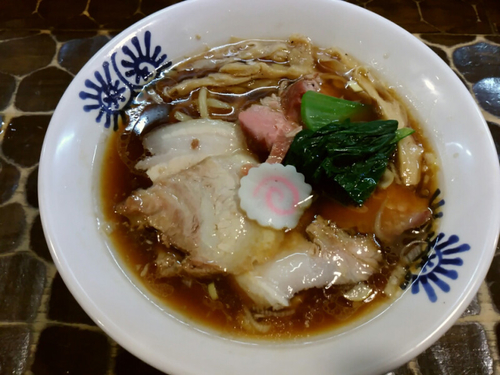 「生姜醤油ラーメン　750円」@特級鶏蕎麦 龍介の写真