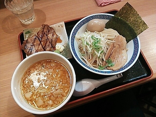 「特製つけ麺（中）＋味玉」@炎神 角ふじの写真