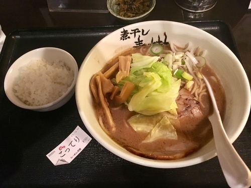 「こってり煮干しらーめん ¥790」@煮干しらーめん青樹 立川店の写真