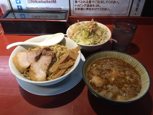 「つけ麺 500円(ローカル誌クーポン使用)」@二家風亭麺楽の写真