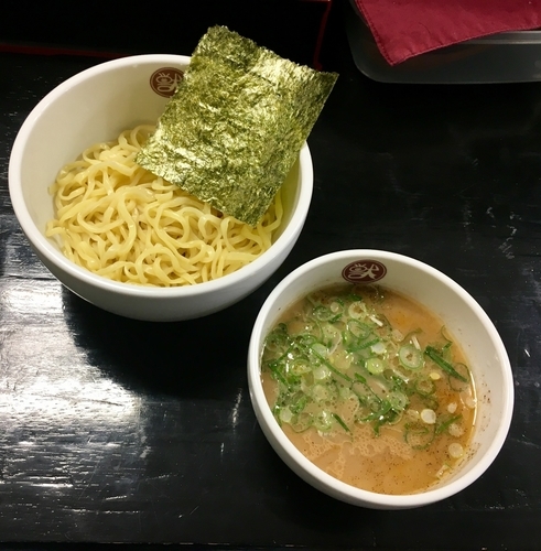 「グレープフルーツつけ麺」@豚らーめん 獣道の写真