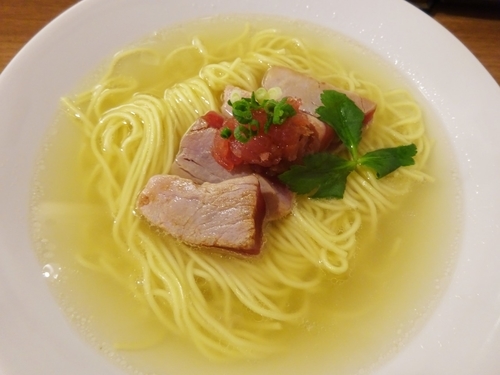 「プレミアム鮪塩そば　　VIPカード2枚目のスタンプ完了で無料」@鯛塩そば 灯花 本店の写真