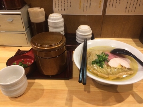 「ランチセット塩そば&ひつまぶし」@自家製麺 竜葵の写真