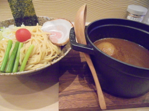 「カレーつけ麺(味玉付き)　７５０円」@NOODLES 蕾 RZの写真
