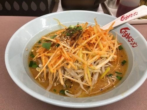 「ねぎ味噌ラーメン」@くるまやラーメン おゆみ店の写真
