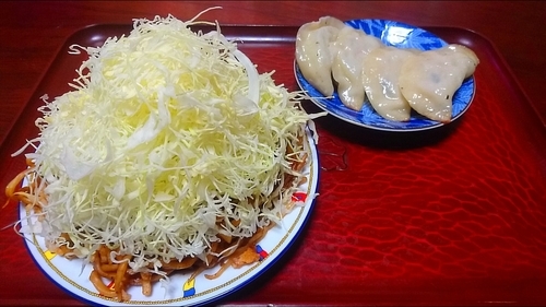 「【テイクアウト】焼メン(大)＋餃子」@大正麺業の写真
