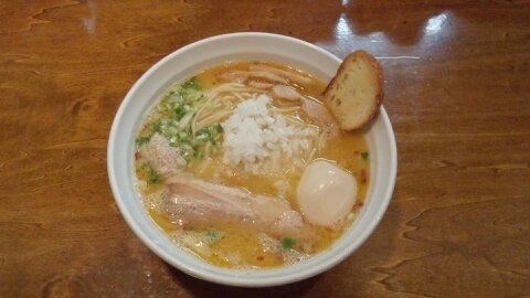 「味玉鶏そば塩大盛」@はりけんラーメンの写真
