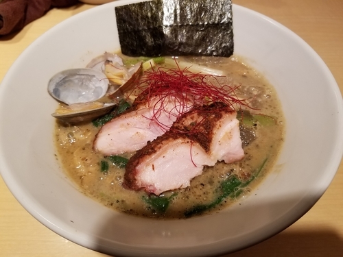 「あさり味噌そば」@饗 くろ㐂の写真