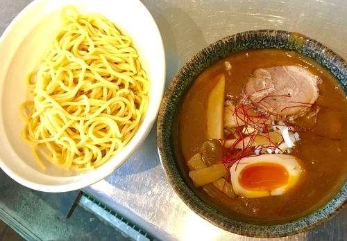 「カレースタミナつけ麺」@とんかつ 熊さん 大宮店の写真