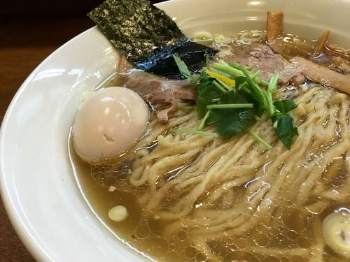 「味玉塩らぁめん 大盛り」@らぁめん山と樹の写真