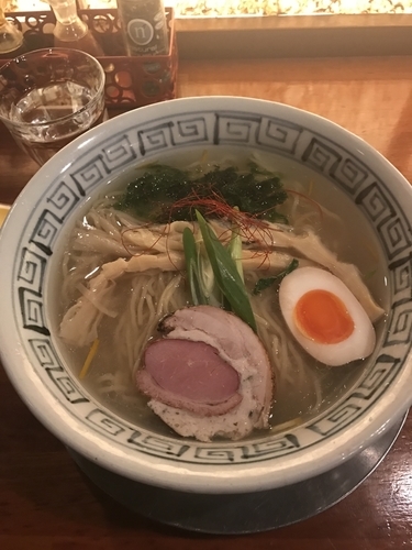 「鶏そば 大盛り」@麺・DINING 毘沙門天の写真