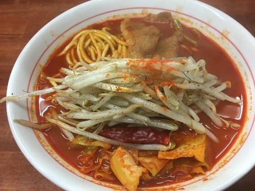 「南極タンメン800円」@激辛ラーメン専門店 レッチリ 土浦本店の写真