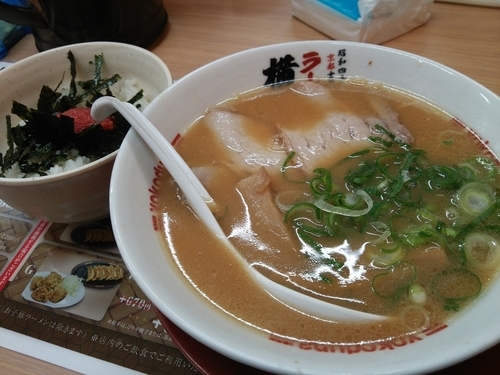 「ラーメン明太子丼セット」@ラーメン 横綱 港店の写真