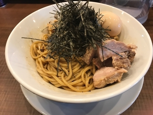 「味玉煮干し油そば　700円」@中華そば まるたけの写真